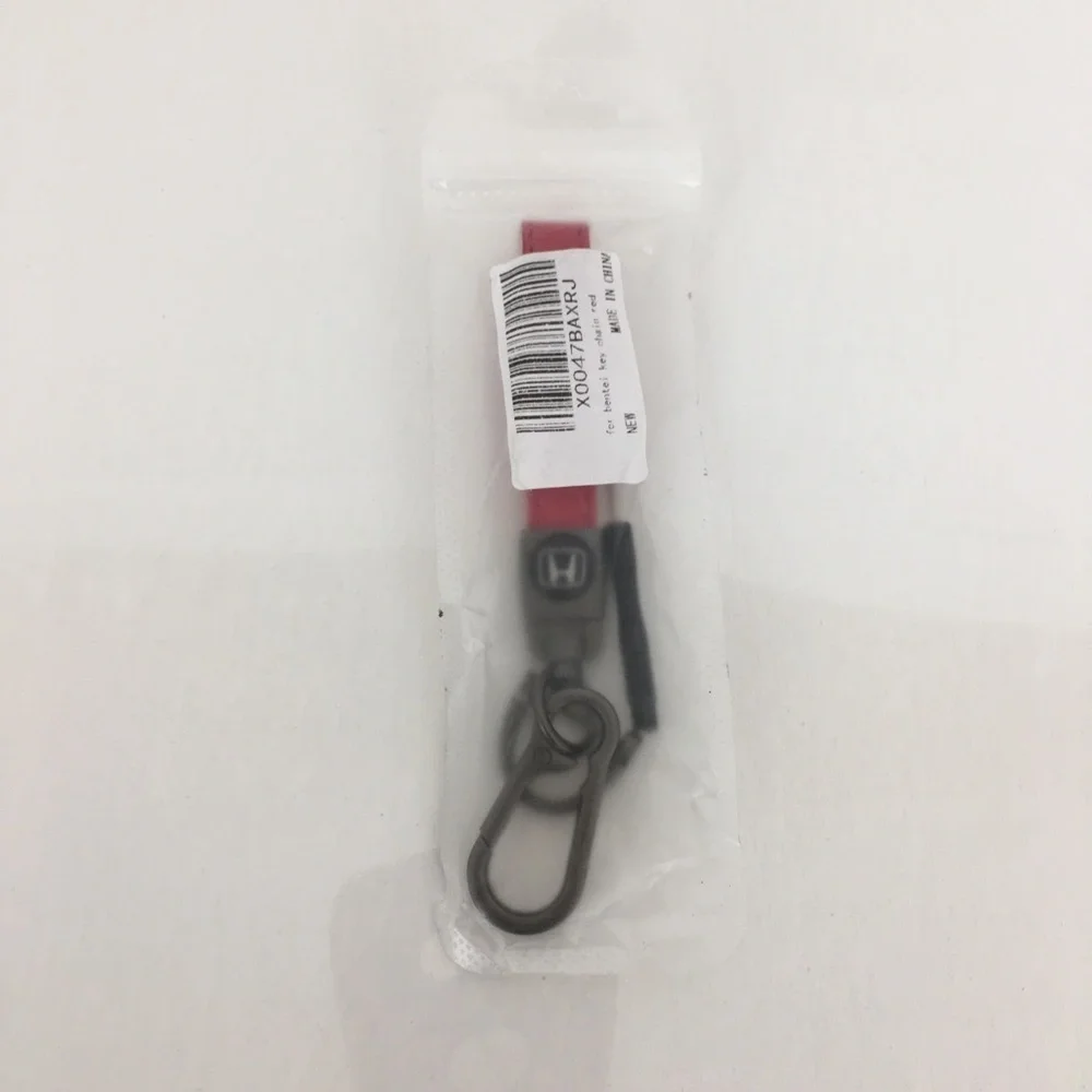 Honda Keychain Red Key Fob NEW Car Keyring